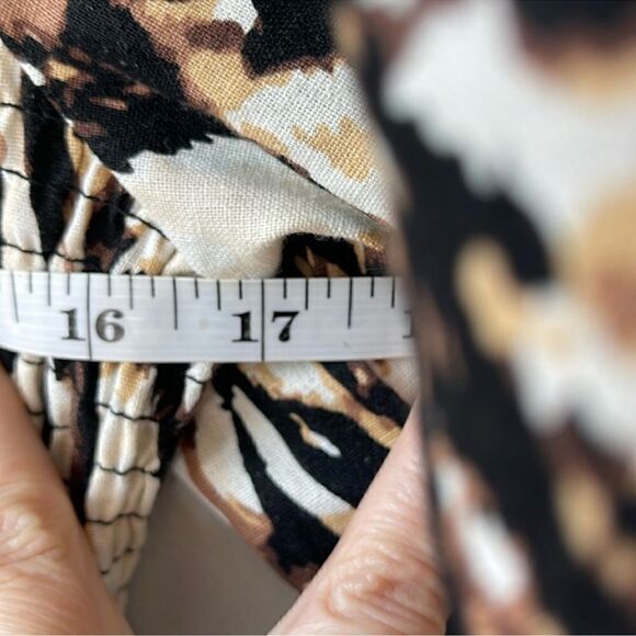 NWOT Midnight Velvet Midi Animal Print Dress XL - Picture 6 of 9